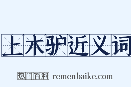 上木驴近义词是什么意思的图片